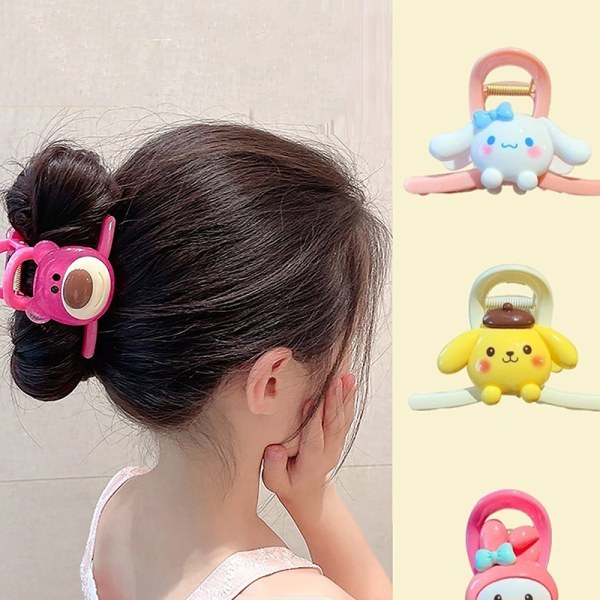 Kawaii Hair Clip Anime Hair Claw Hiustarvikkeet Lasten pää A4