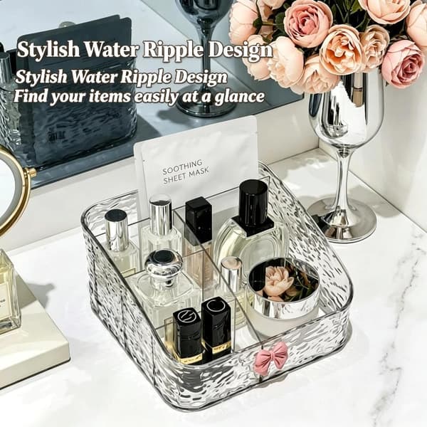 Klar Glacier Ripple Sminkeorganisering Med Delte Rom A7