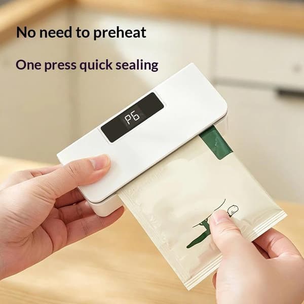 2-i-1 Mini Poseforsegler Genopladelig Poseforsegler Varmeforsegling Til Pl A3