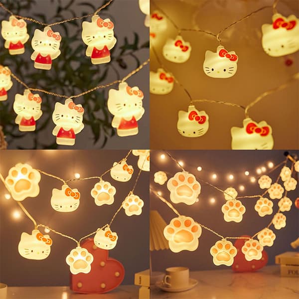 Tecknad karaktär Led Strip Lights Cat Light Decoration Hello K B1