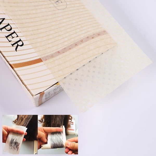 400 ark/låda Hårpermanentpapper Hårrullare Salongstemperatur C012