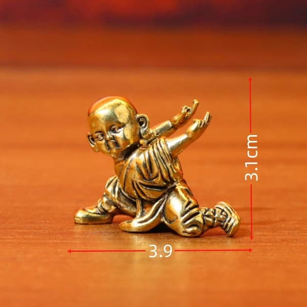Messing Kung Fu Munkefigur A3