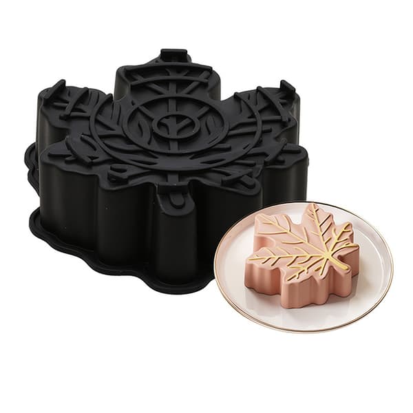 3D Ahornblad Mousse Kage Silikoneform Bladformet Chokolade S White