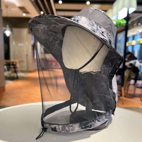 Fiskehat Myg Insektmiddel Netmasker Anti UV Hat Un A1