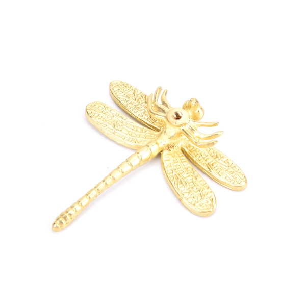 Messing Dragonfly Håndtak Enkelt Nordisk Skap Gull Ren Kobber D