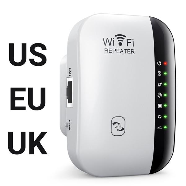 EU/UK/US 300 Mbps trådlös WIFI Repeater Fjärr Wifi Extender Wi EU plug