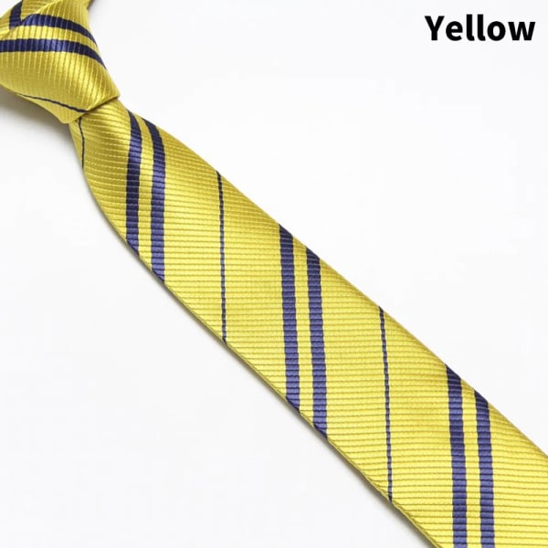 Harry Potter Tie College -tyylinen miesten muoti opiskelijan raidallinen bo Yellow