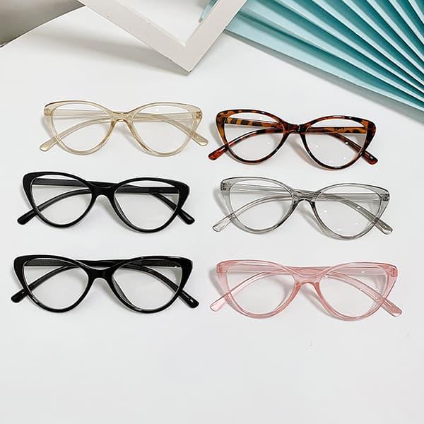 Trendy Cat Eye Triangle Frame Solbriller Dame Vintage Sun Glass A4
