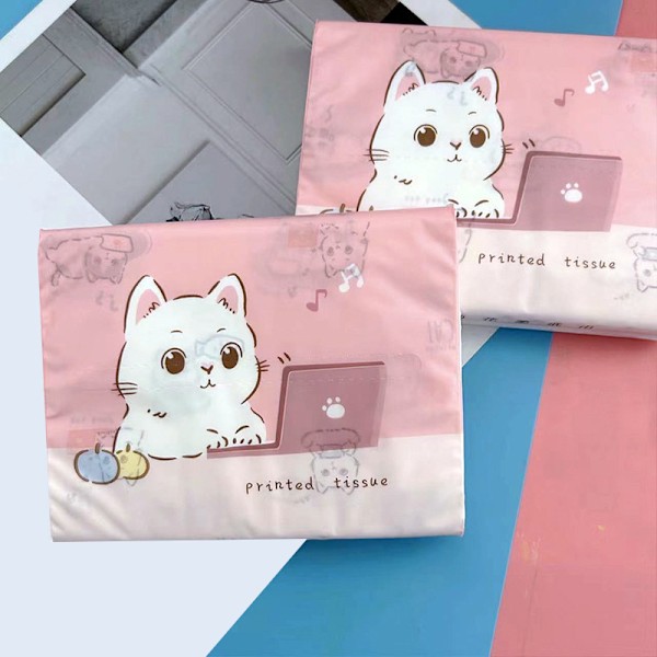 40 ark/förpackning Engångshandduk Vävnad Mjuk Tjock Torr Torkning Random style