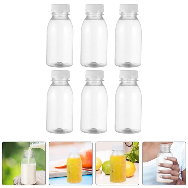 6 stk 250 ml melkeflasker juiceflasker lekkasjesikre melkeflasker være 6PCS