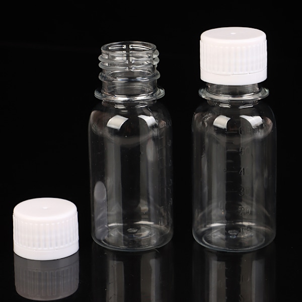 5 st 60 ml små plastflaskor ingefära shotflaskor med lock M 5pcs