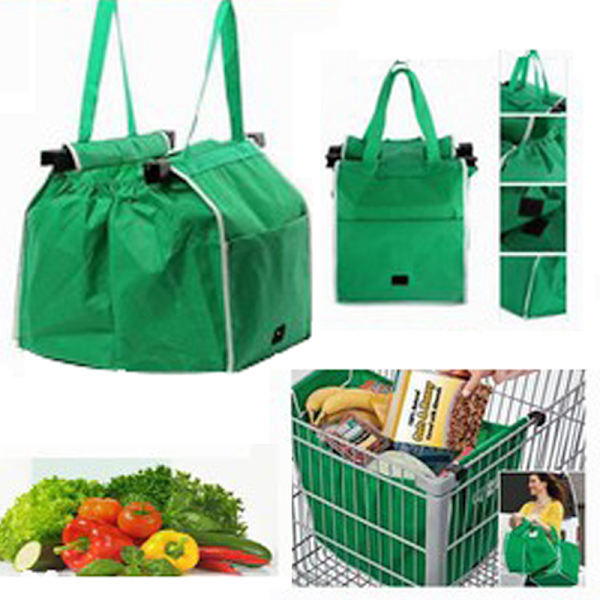 Supermarked Indkøbspose Eco Venlig Trolley Tote Tykkere Vogn 1PC