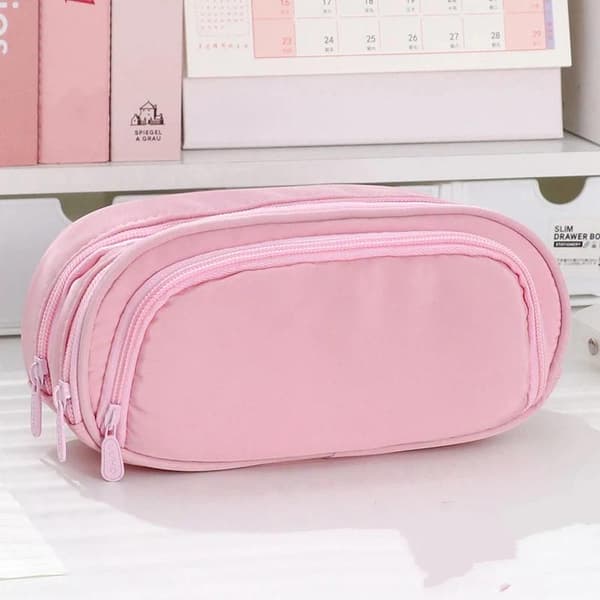 Kawaii stor kapacitet flerskikts pennfodral student brevpapper M A2