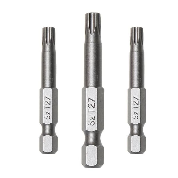 11 stk S2 Torx Bitssett Skaft Sekskant Vind Borehode Håndverktøy 75mm 8pcs