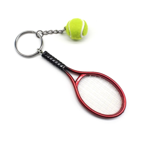 e Sport Mini Tennis Racket Riipus avaimenperä Avaimenperä Avaimenperä R Red