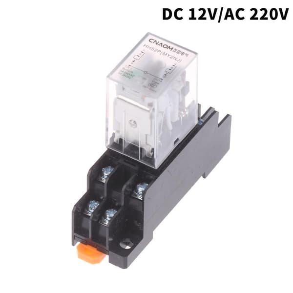 Miniature spole generelt elektromagnetisk mellemliggende relæafbryder DC 12V