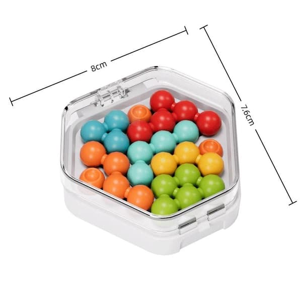 Mini tasku Montessori-palapelilelut helmipeli IQ-lautapeli lapsille A1