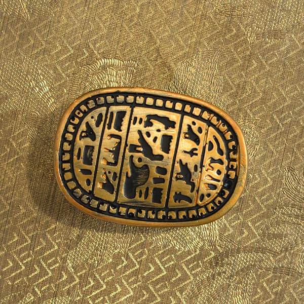 Forntida egyptisk amulett Scarab Figurine Unik dekorativ Mini