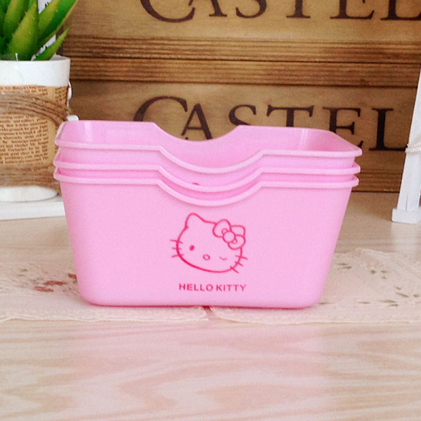 Kitty Storage Basket Desktop Basket Tape Skrivesaker Oppbevaringsboks
