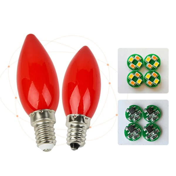 1st led altarlampa E12/E14 Röd ljus Buddha lampa Temple E14