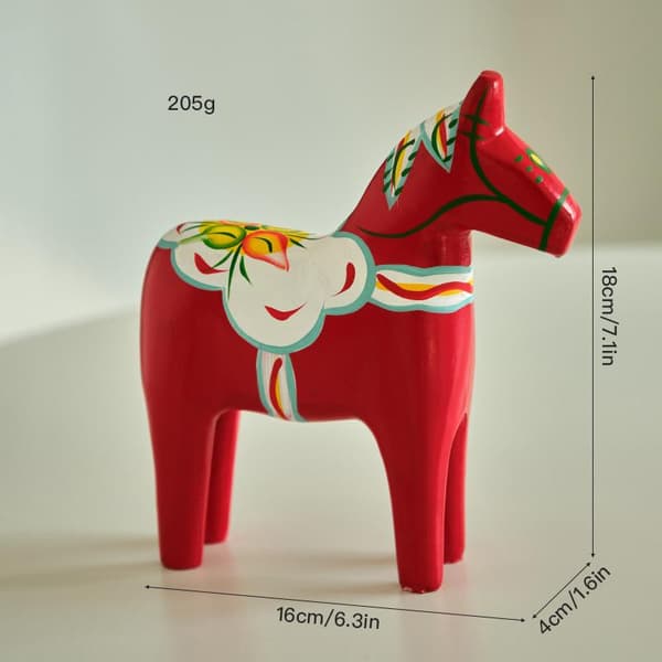 1/2 STK Dalahest Ornament Nyhed Traditionel Boligindretning A5