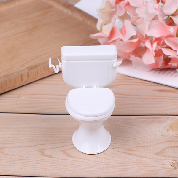 Dukkehusmøbler Vintage Badeværelse Toilet Miniature Legetøj