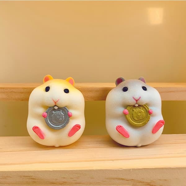 e Tecknad hamster PVC-docka dekoration Prydnadsföremål för bilinstrumentbräda A A2