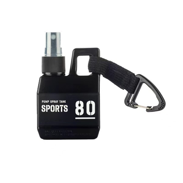 80ml Outdoor Camping Portable Pump Parfyme Refillable Spray Bot black