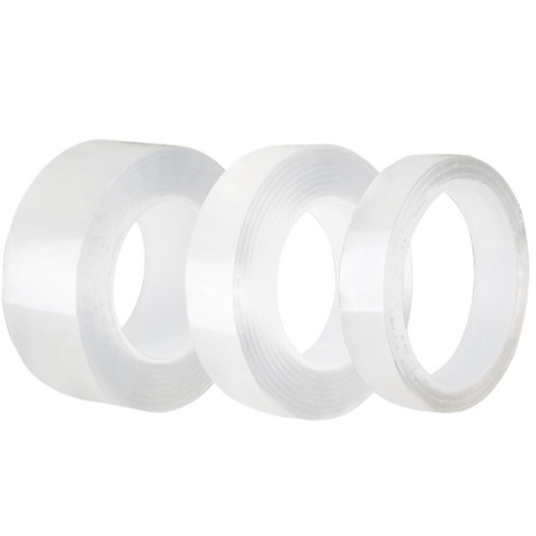 1/2/3/5M Nano Dobbeltsidig Teip Transparent Gjenbrukbar Vanntett 5M