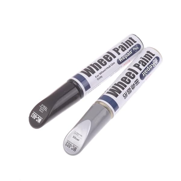 12 ml aluminiumfälgrenoveringsfärgborste hjulspray Silver