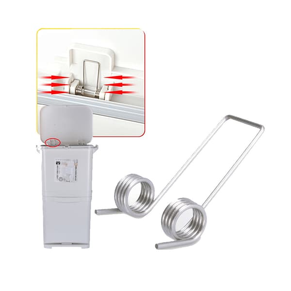 Soptunna Justerbar Komprimera 1 mm Dubbel Torsionsfjäder Spänne 10pcs