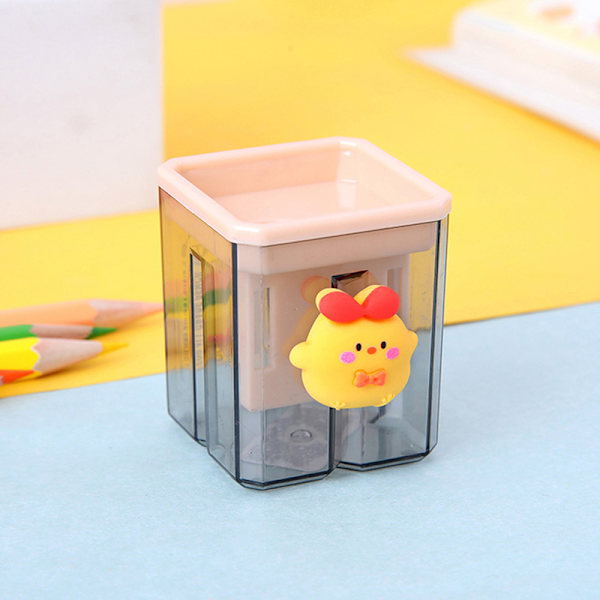Blyantspisser Small e Cartoon To-hullssliper Blyant Kawa A1