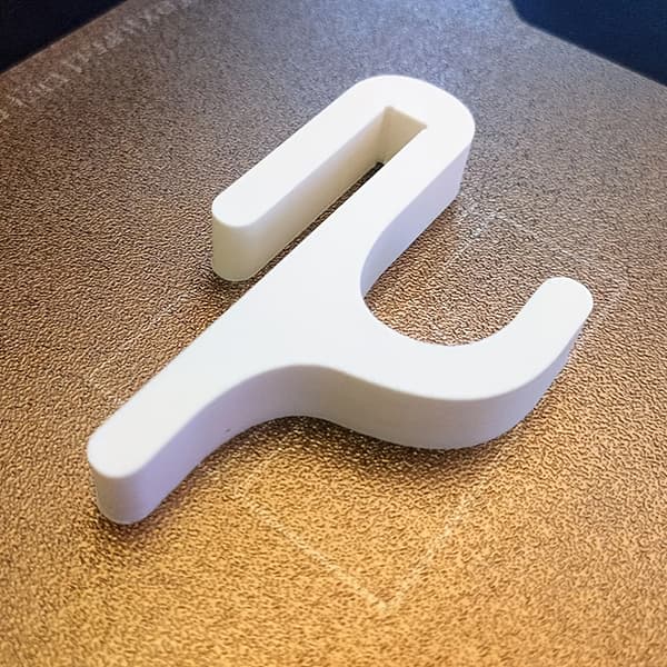 3D Brusehåndklædekrog til 8 mm glasdøre Badeværelsesbøjle C White