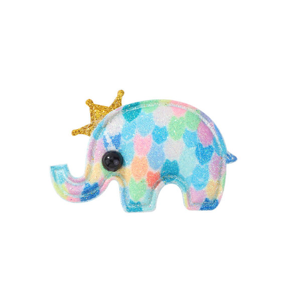 Små dyr hval elefant børn Farverigt svamp print Liu A7