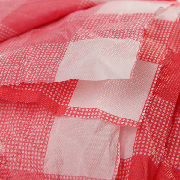 Röd Gingham Plast Engångsbruk Tork Kontroll Bordsduk Fest Utomhus