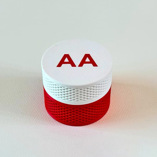 AAA/AA Batteriopbevaringsboks (batterier medfølger ikke) Batteribeholder A2