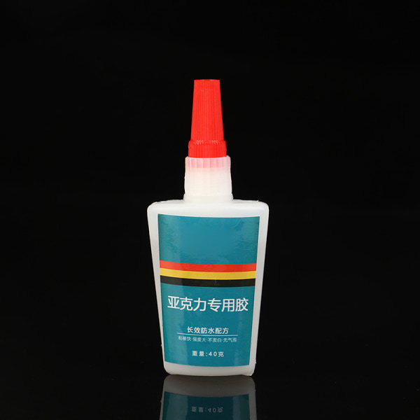 40g Strong Instant Acryl Lim PMMA Adhesive ABS Transparent F