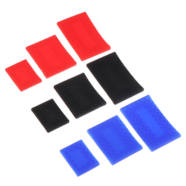 1 STK skridsikker gummiklipper Grip Bands Fading Time Barber Clipp red/M