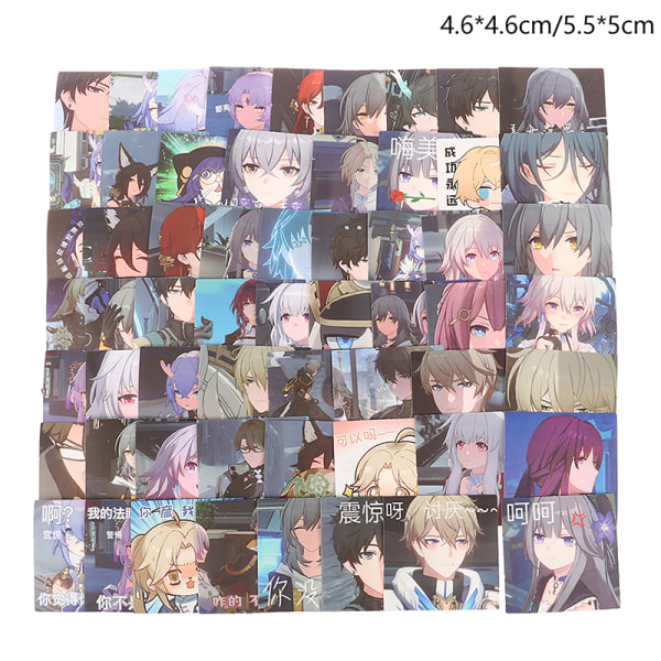 63 PCS Kawaii Game Honkai Star Rail Anime Stickers Decals Decor A