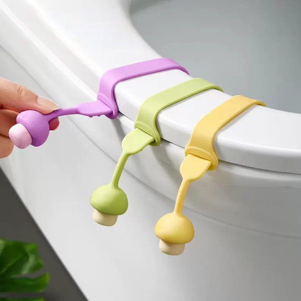 Toalettlokk Løftesete Håndtaksholder Toalettlokk Løfteverktøysete Yellow