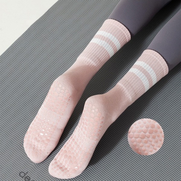 Lämpimät korkealaatuiset sidejooga-sukat liukumattomat nopeasti kuivuvat Dampin Gray