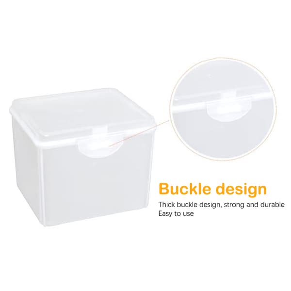 Flip Transparent Desktop Storage Box LED Strålkastare Förpackning Bo M