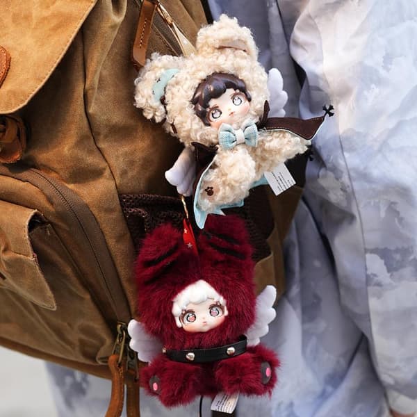 ETTA Star Wing Illusion Plys Blind Box Fyldt Nøglering Taske Ch 1 Box Random