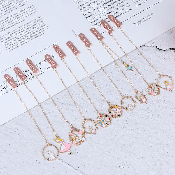 1PC Kirjanmerkit Riipus Kirjamerkit Metalliset Kirjanmerkit Koulutoimisto P3