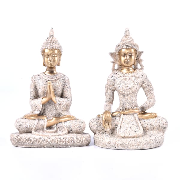 Buddha-statyer Sandsten Thailand Buddha-skulptur Fengshui Fig 2