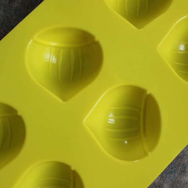 6 huller citron kastanjeform silikone kageform mousse budding Lemon