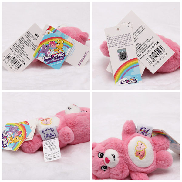 14 cm e Bear Plyschleksak Carebears Rainbow Bear Care Bear Pendant purple