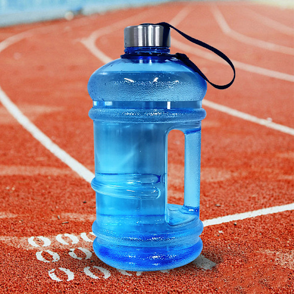 2L bærbar PETG stor kapasitet vannflaske trening sport Wor Black