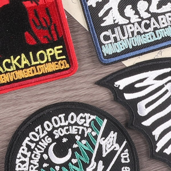 Broderijärnlappar Monstertyg Applikationer Badge Extraterr 07