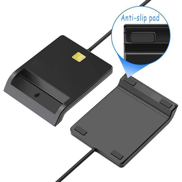 USB Smart Card Reader För Bankkort IC/ID EMV kortläsare Hög